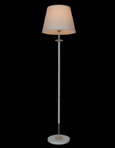 Торшер напольный (светильник) Мелодия Света абажур из ткани 220В 9174-WH Белый картинка 